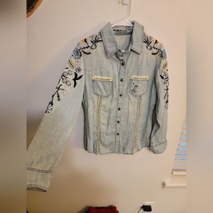 Double D Ranch Denim Shirt size S